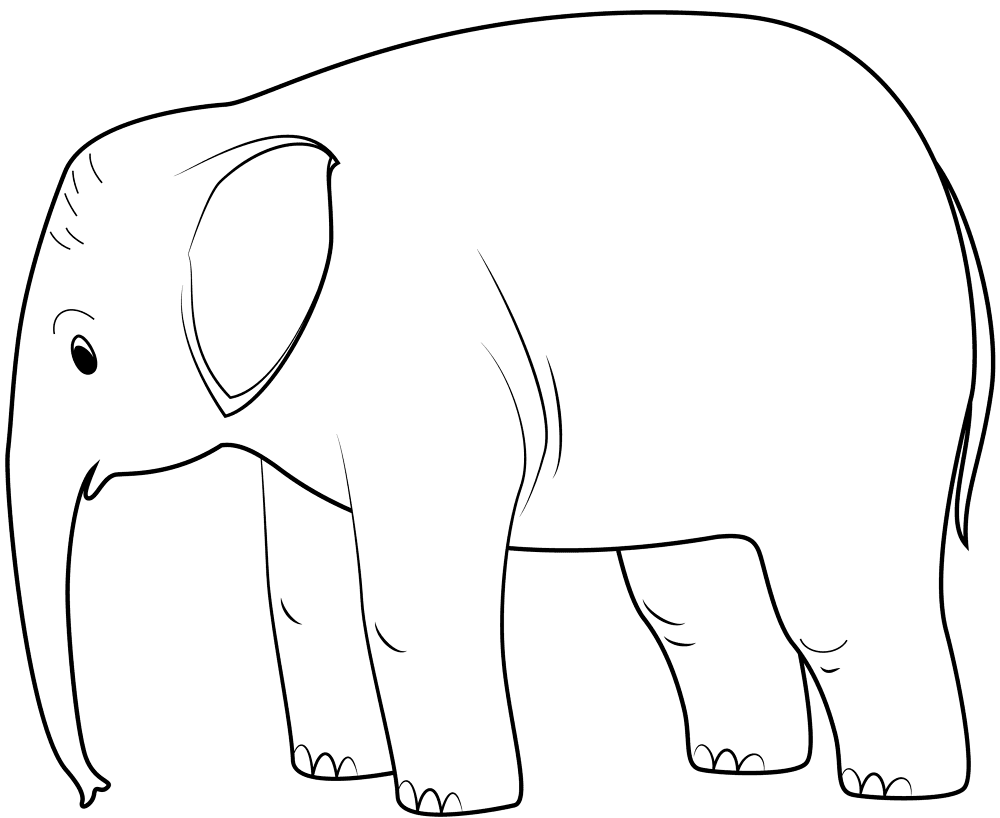 Baby Elephant Copy Coloring Page Md Coloring Page — Free Printable — free printable coloring page