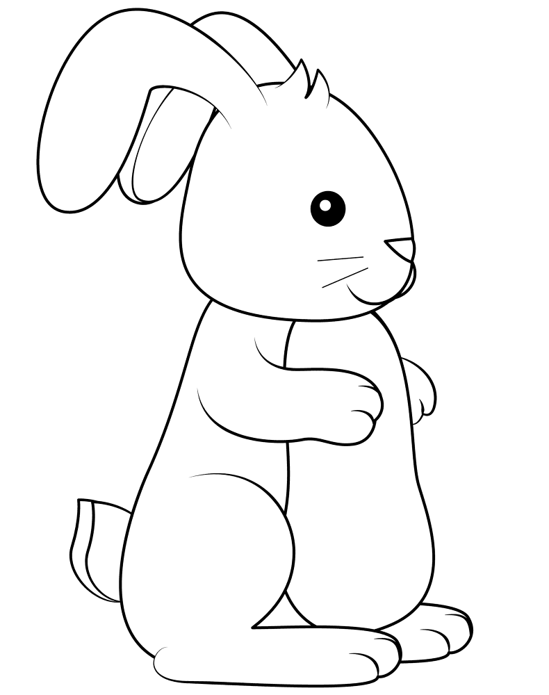 Bunny 2 Coloring Page Md Coloring Page — Free Printable — free printable coloring page
