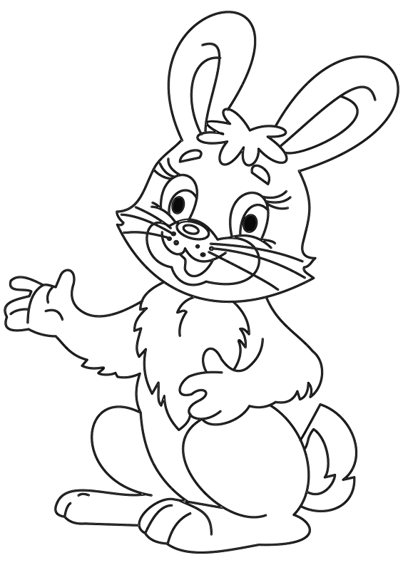Cartoon Bunny Coloring Page Md Coloring Page — Free Printable — free printable coloring page