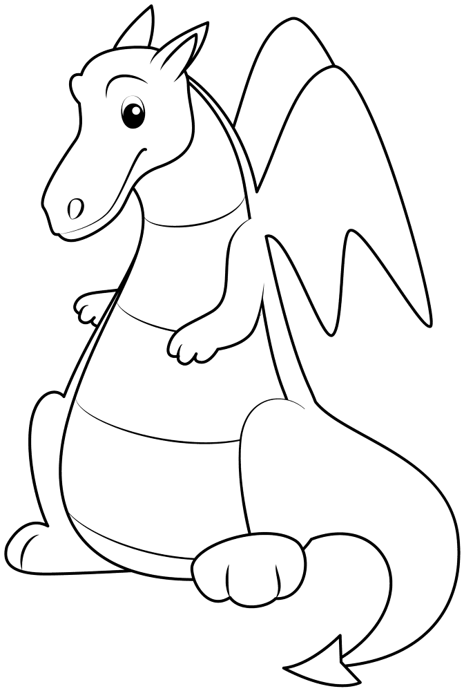 Dragon Coloring Page Md Coloring Page — Free Printable — free printable coloring page