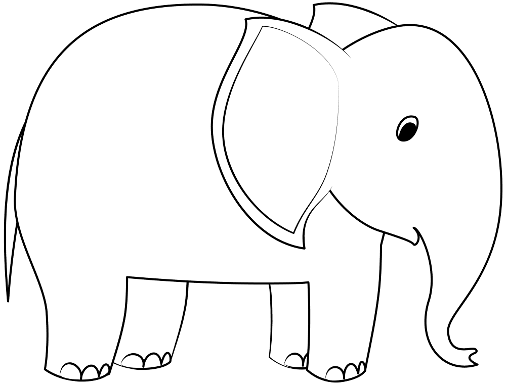 Elephant Coloring Page Md Coloring Page — Free Printable — free printable coloring page