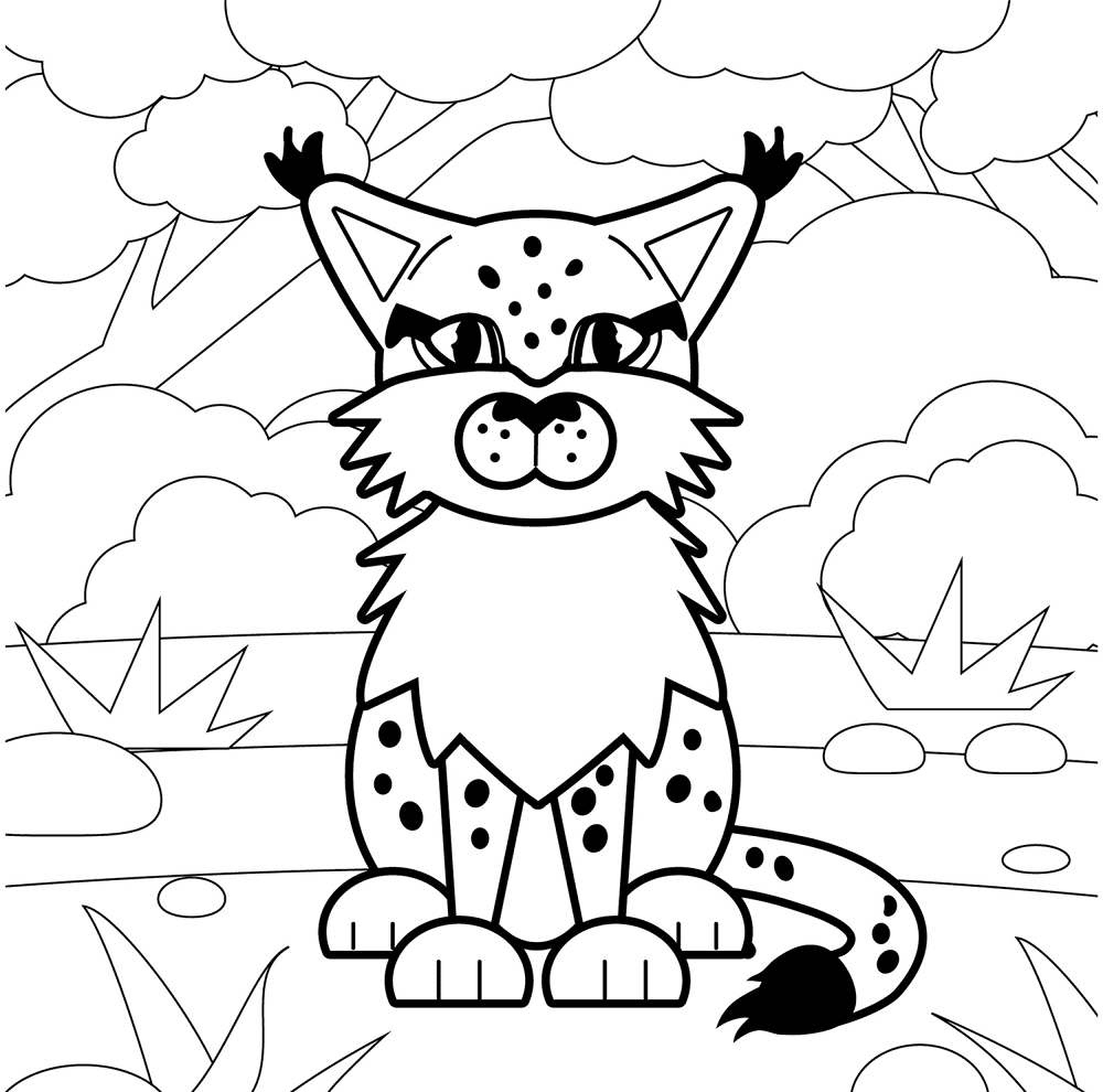 Lynx 2 Coloring Page Md Coloring Page — Free Printable — free printable coloring page