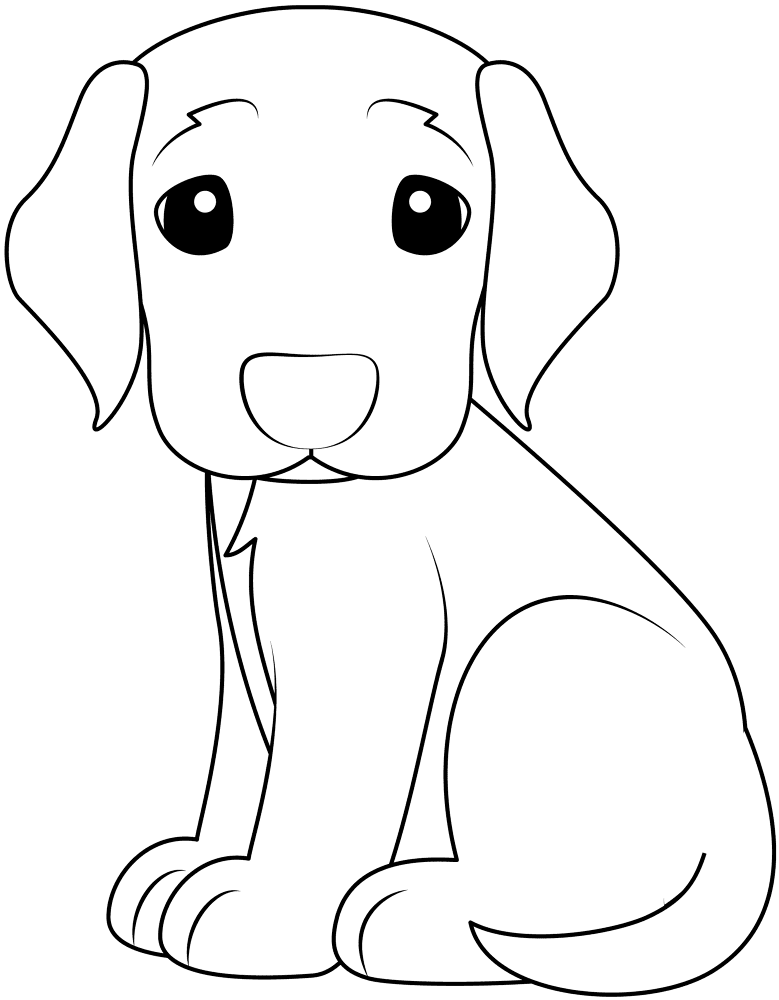 Puppy Coloring Page Md Coloring Page — Free Printable — free printable coloring page