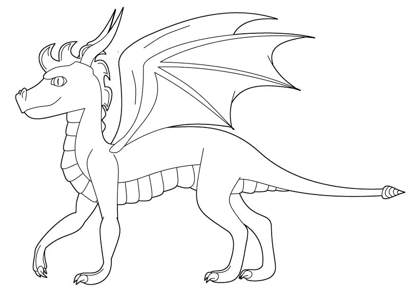 Spyro The Dragon Coloring Page Md Coloring Page — Free Printable — free printable coloring page