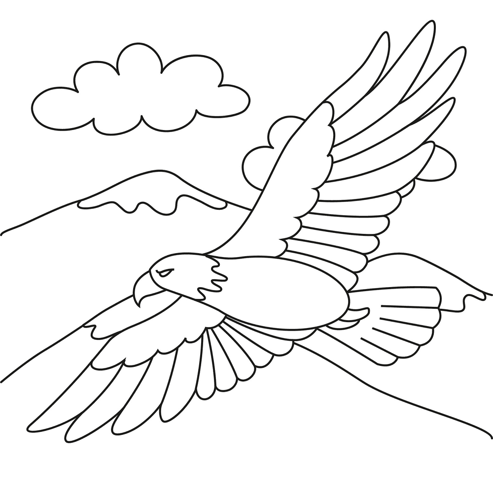 Bald Eagle 2 Coloring Page Md Coloring Page — Free Printable — free printable coloring page