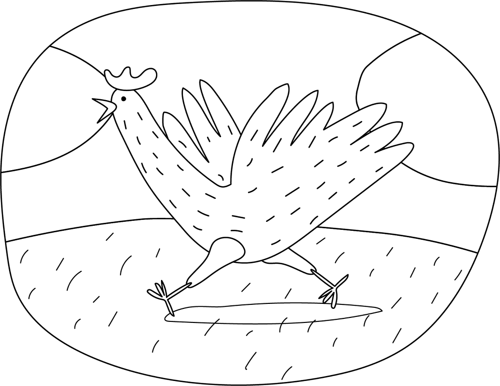 Chiken Coloring Page Md Coloring Page — Free Printable — free printable coloring page