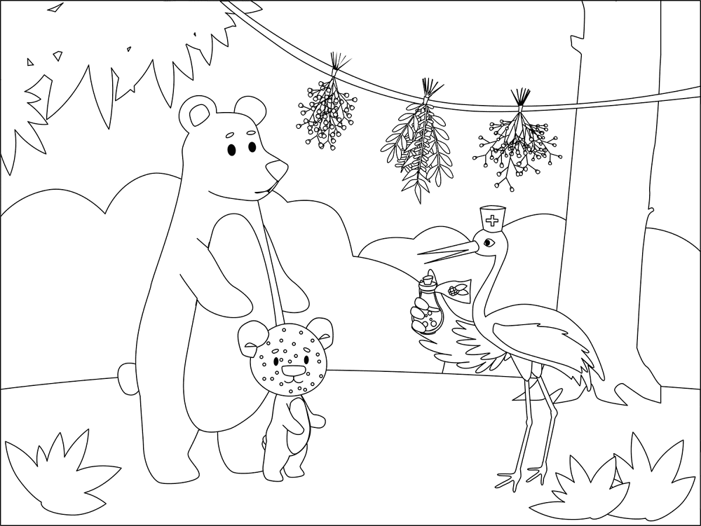 Doctor Animal 1 Coloring Page Md Coloring Page — Free Printable — free printable coloring page