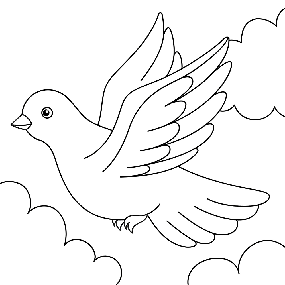 Dove 2 Coloring Page Md Coloring Page — Free Printable — free printable coloring page
