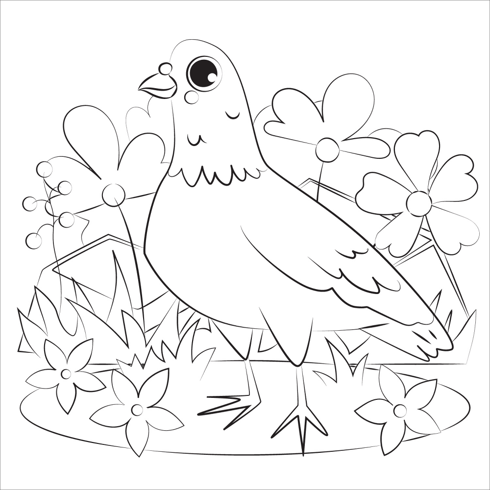 Dove Coloring Page Md Coloring Page — Free Printable — free printable coloring page