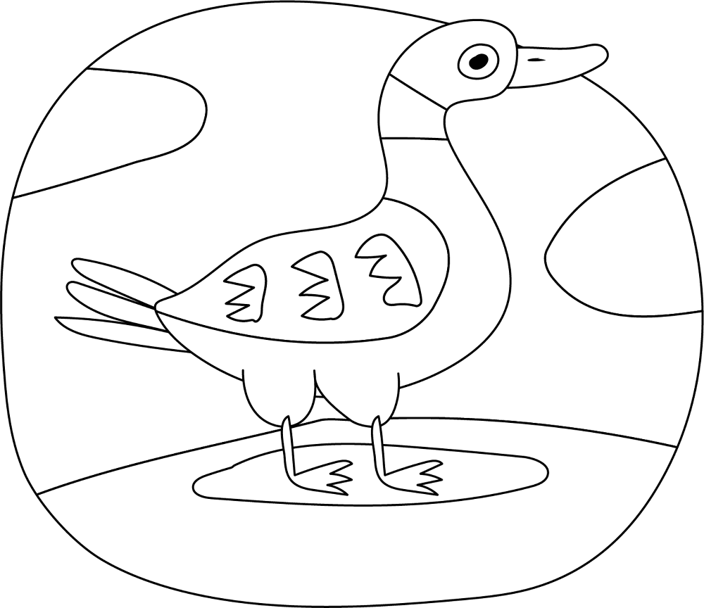 Duck Coloring Page Md Coloring Page — Free Printable — free printable coloring page