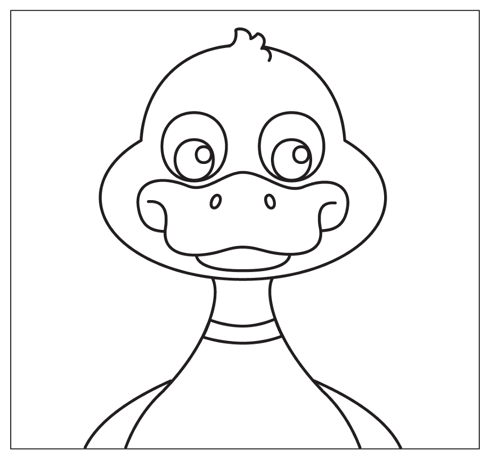 Duck Selfie Coloring Page Md Coloring Page — Free Printable — free printable coloring page