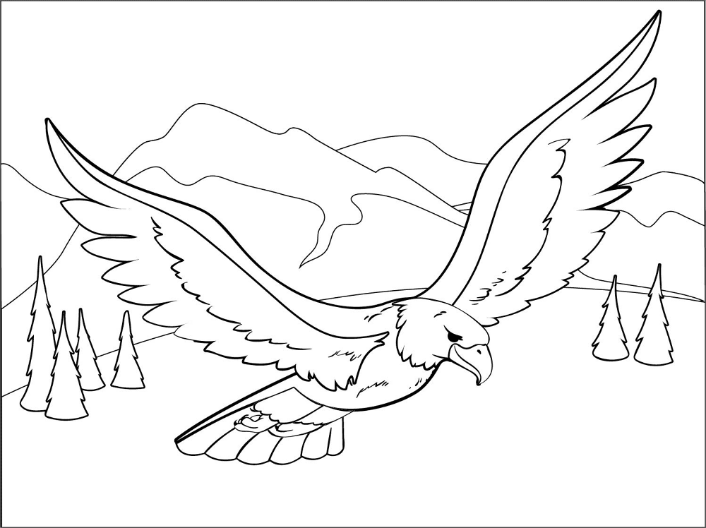 Eagle Coloring Page Md Coloring Page — Free Printable — free printable coloring page