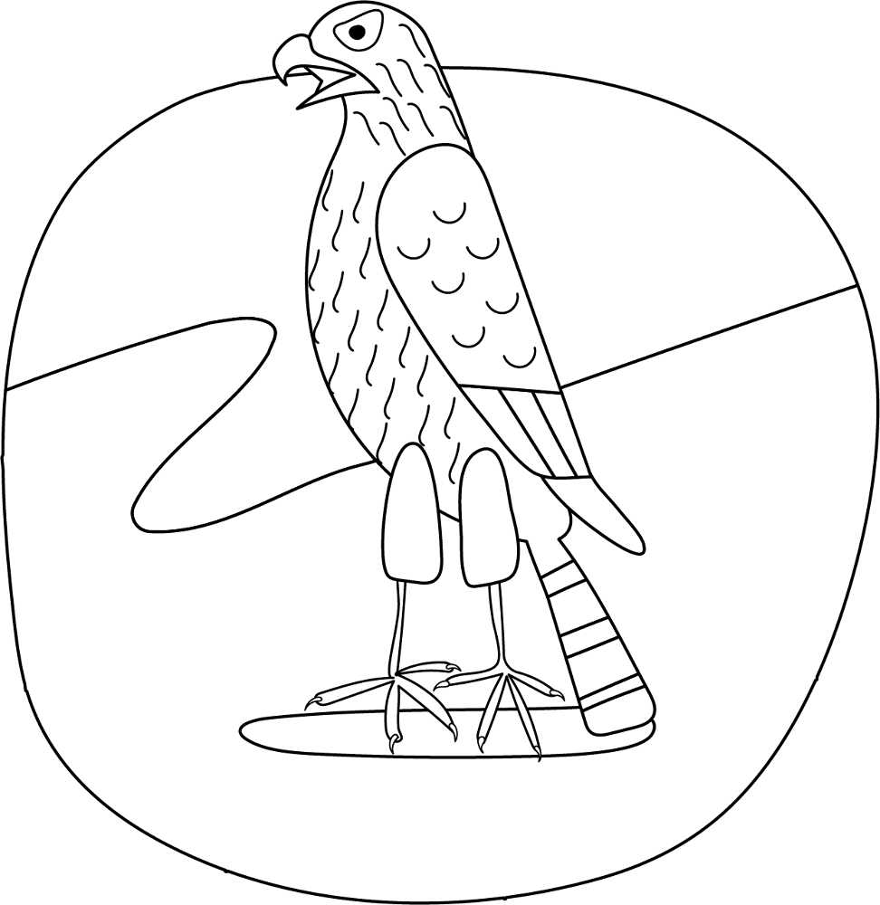 Hawk Coloring Page Md Coloring Page — Free Printable — free printable coloring page