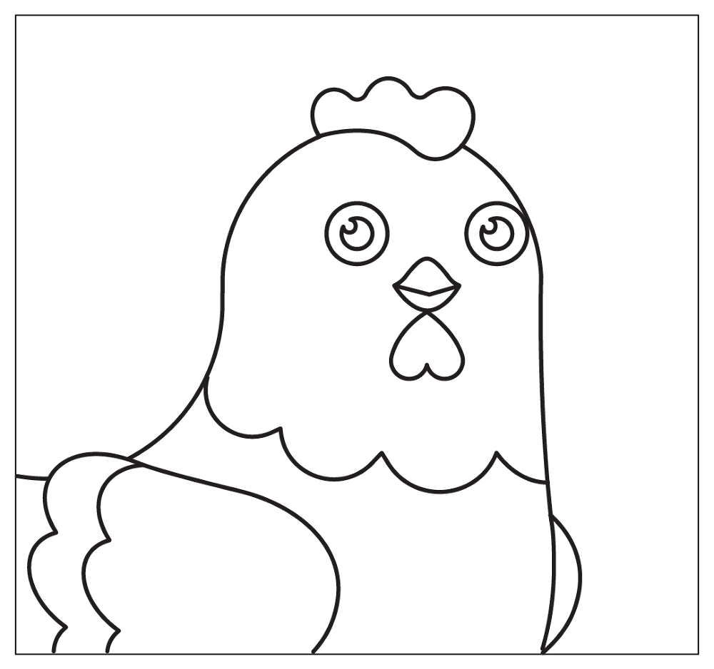 Hen Selfie Coloring Page Md Coloring Page — Free Printable — free printable coloring page