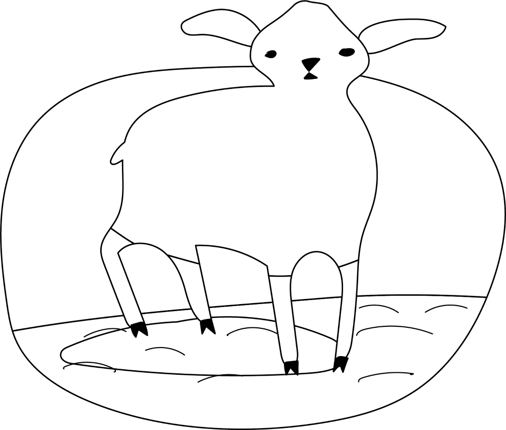 Lamb Coloring Page Md Coloring Page — Free Printable — free printable coloring page