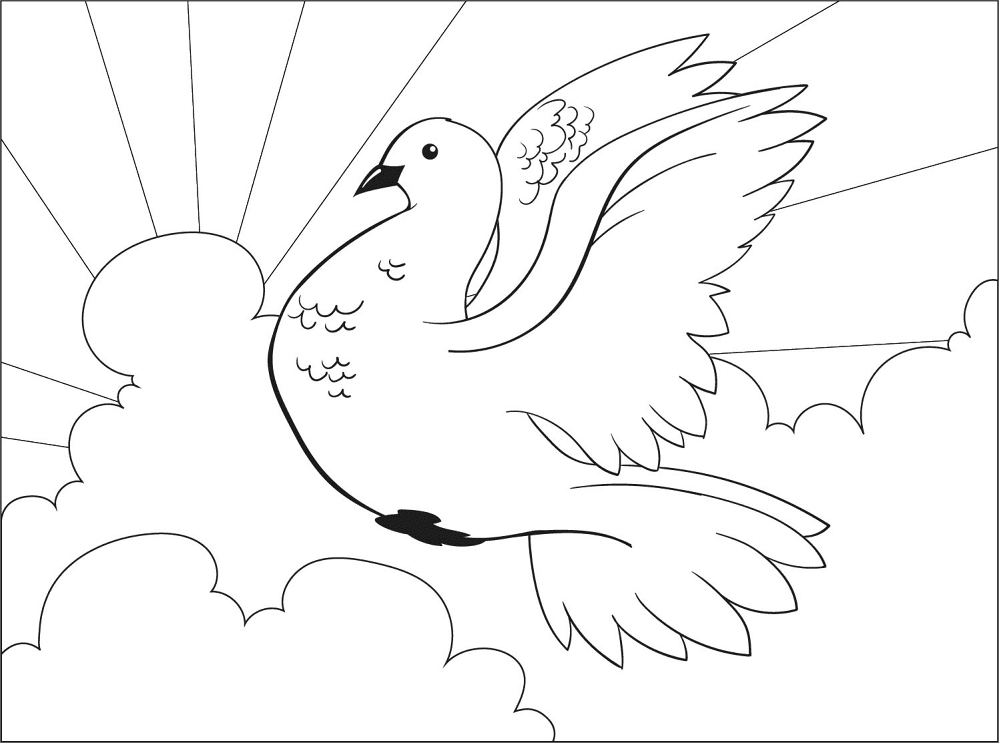 Pigeon Coloring Page Md Coloring Page — Free Printable — free printable coloring page