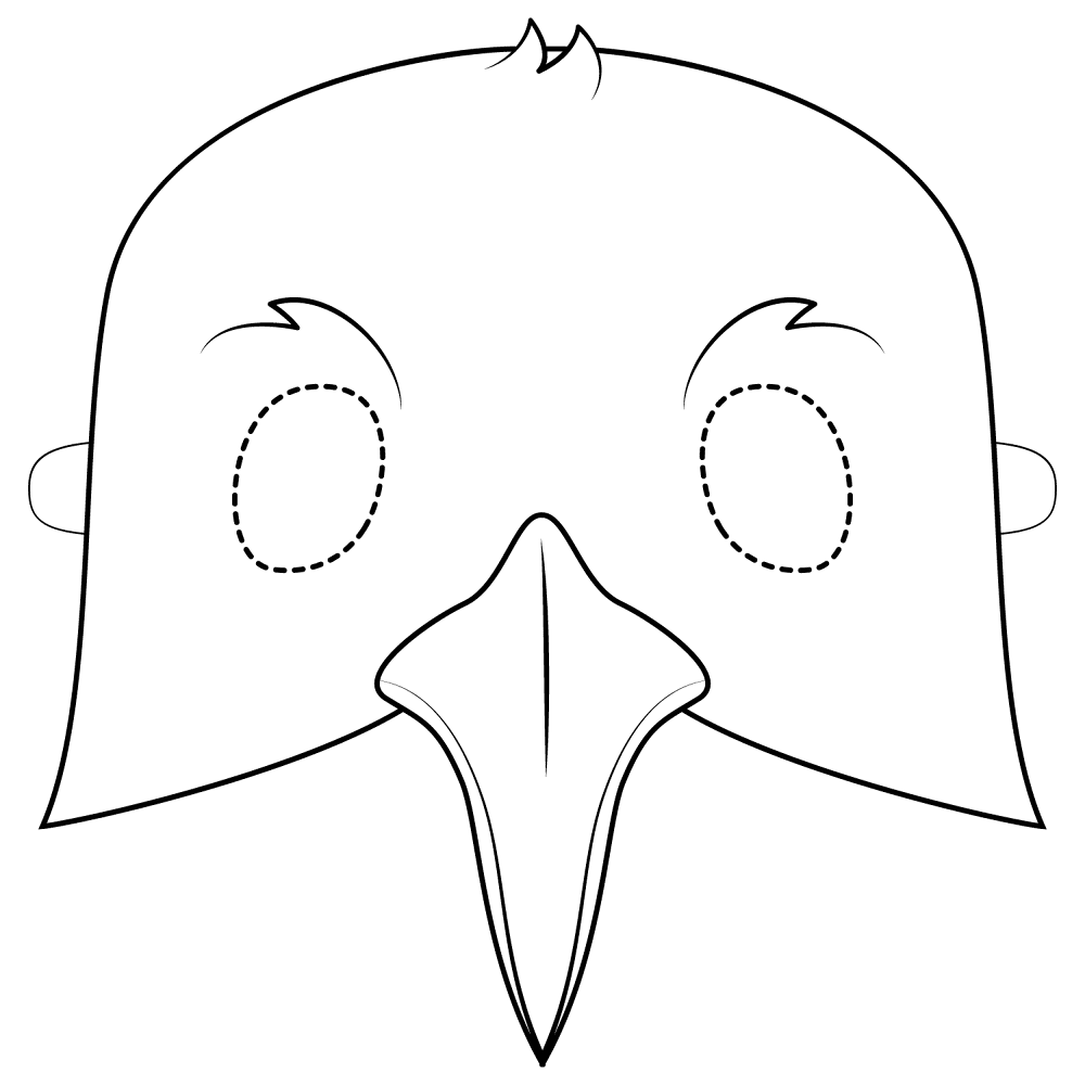 Seagull Mask Coloring Page Md Coloring Page — Free Printable — free printable coloring page