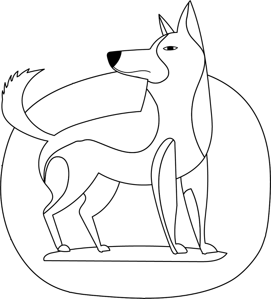 Shepherd Dog Coloring Page Md Coloring Page — Free Printable — free printable coloring page