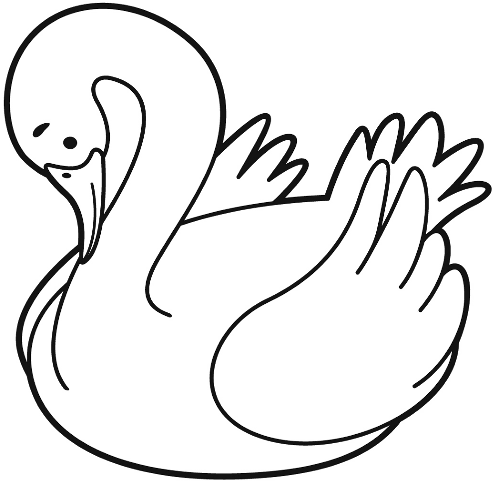 Swan Coloring Page Md Coloring Page — Free Printable — free printable coloring page
