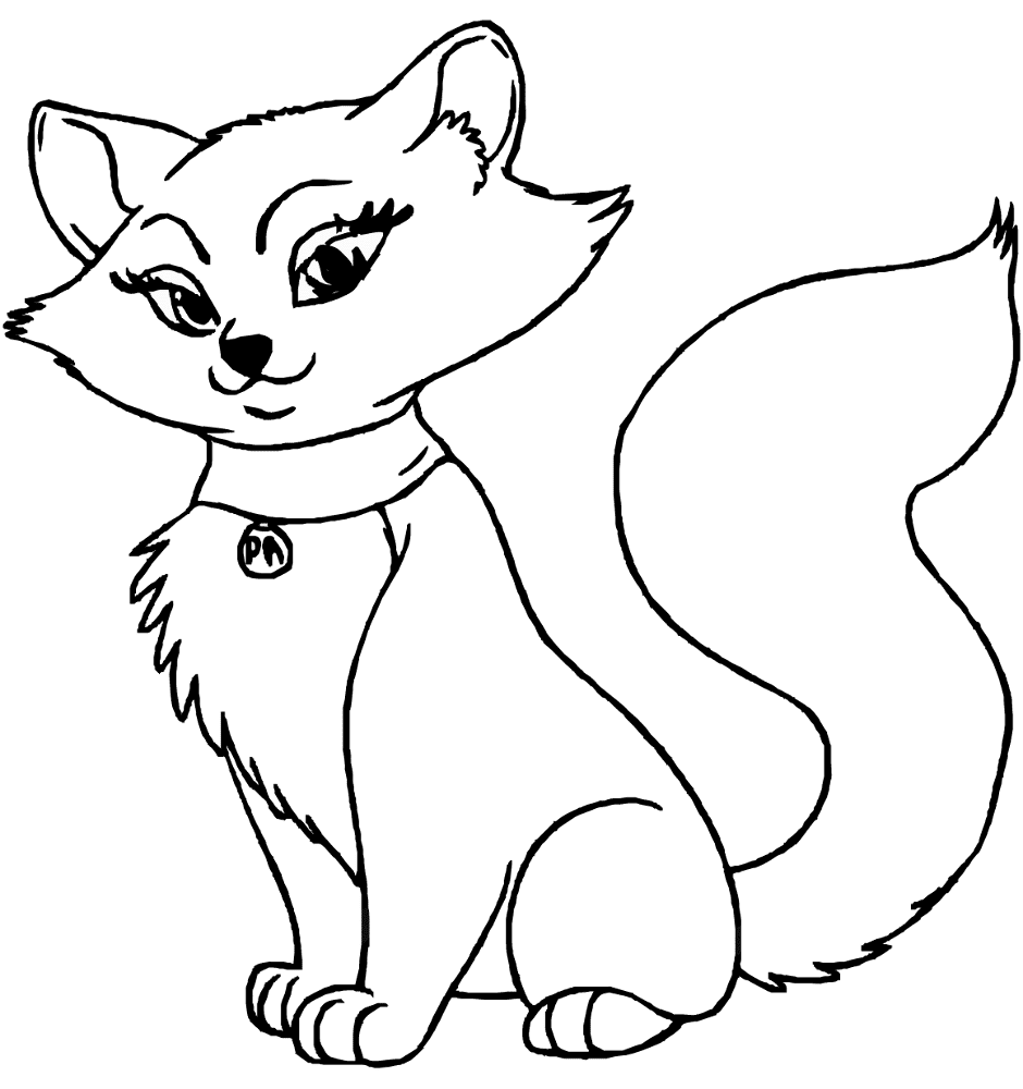 Cartoon Cat Coloring Page Md Coloring Page — Free Printable — free printable coloring page