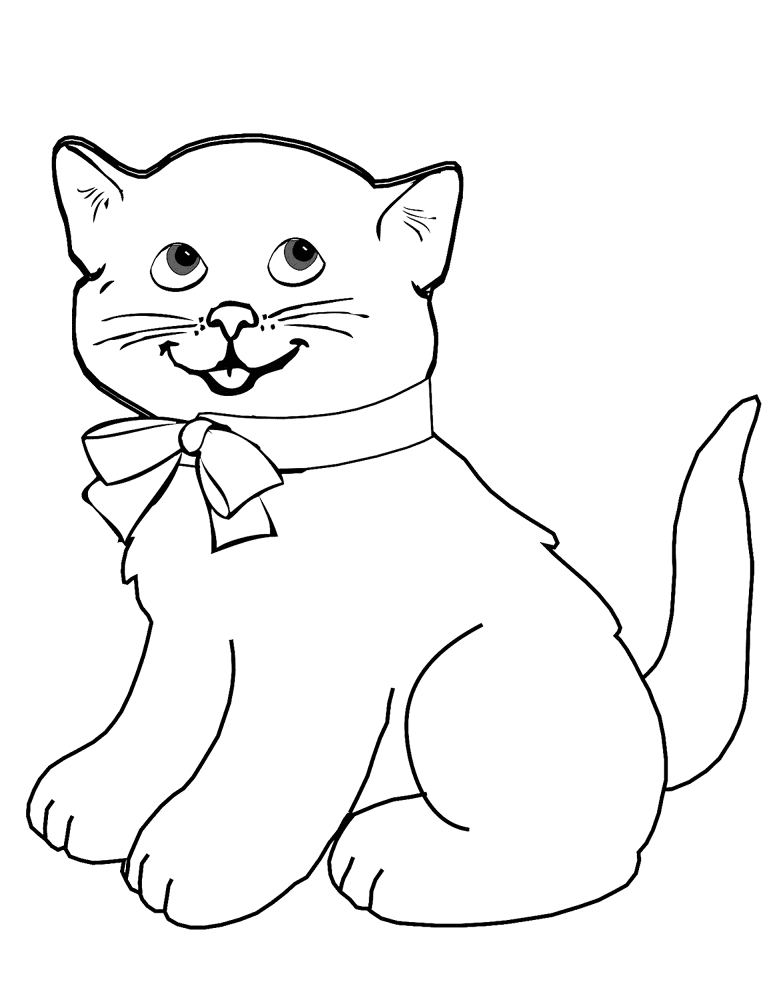 Cartoon Kitten Coloring Page Md Coloring Page — Free Printable — free printable coloring page