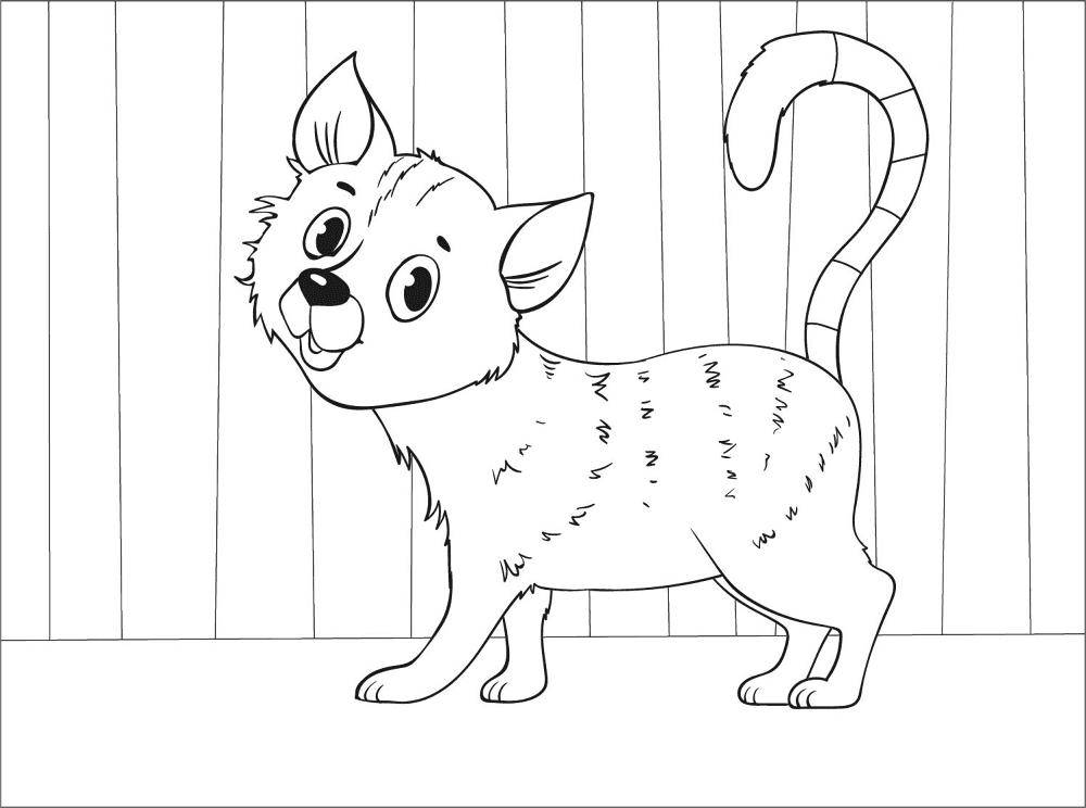 Cat Coloring Page Md Coloring Page — Free Printable — free printable coloring page