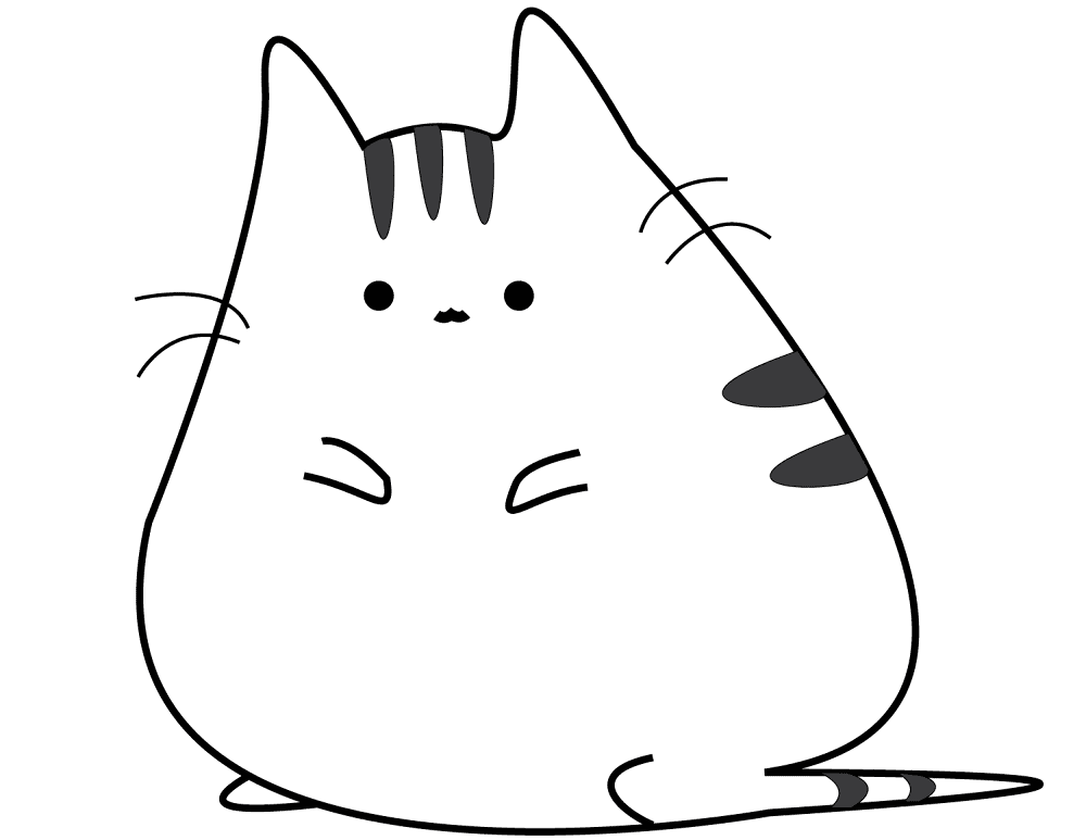 Fat Cat Coloring Page Md Coloring Page — Free Printable — free printable coloring page
