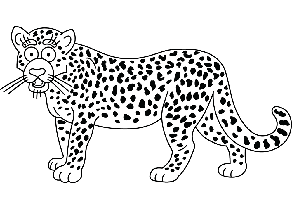 Funny Jaguar 2 Coloring Page Md Coloring Page — Free Printable — free printable coloring page