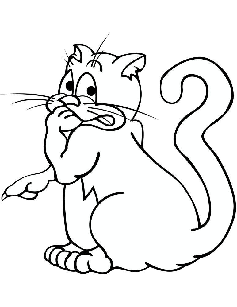 Guilty Cat Coloring Page Md Coloring Page — Free Printable — free printable coloring page