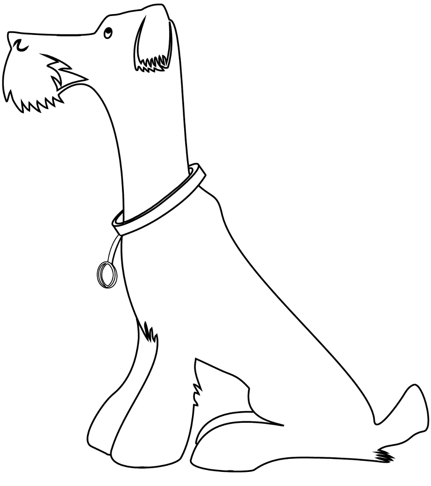 Airedale Terrier 3 Coloring Page Md Coloring Page — Free Printable — free printable coloring page