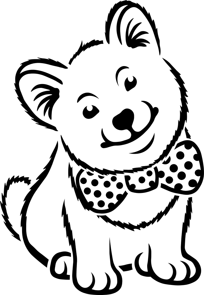 Cute Dog Coloring Page Md Coloring Page — Free Printable — free printable coloring page