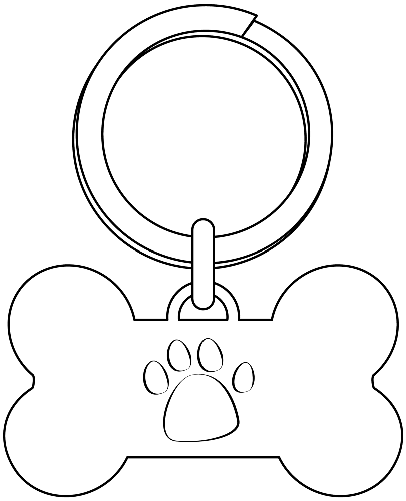 Dog Tag Coloring Page Md Coloring Page — Free Printable — free printable coloring page
