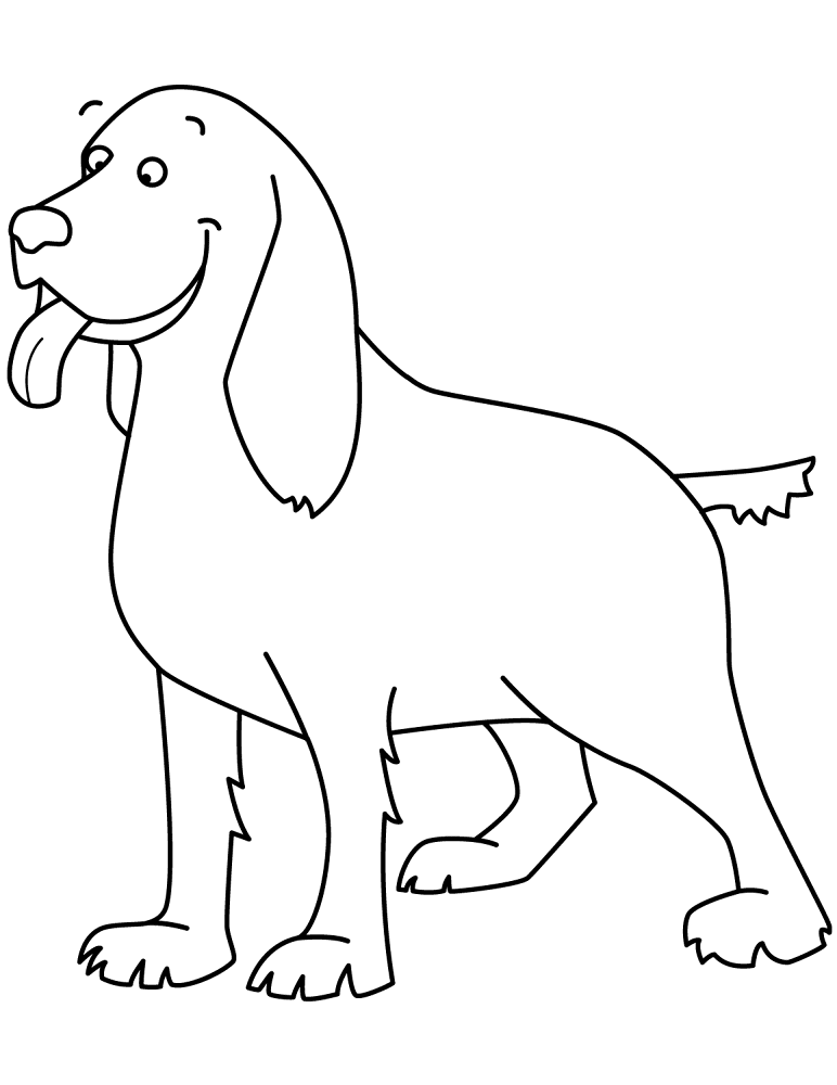 Funny Beagle Coloring Page Md Coloring Page — Free Printable — free printable coloring page