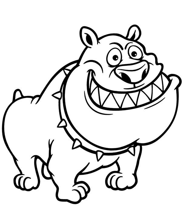 Funny Dog Coloring Page To Print Coloring Page — Free Printable — free printable coloring page