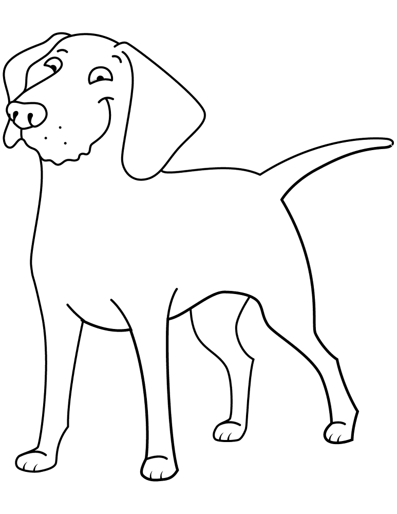Funny Golden Retriever Coloring Page Md Coloring Page — Free Printable — free printable coloring page