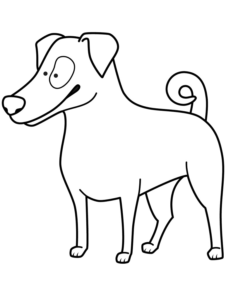 Funny Jack Russell Terrier Coloring Page Md Coloring Page — Free Printable — free printable coloring page