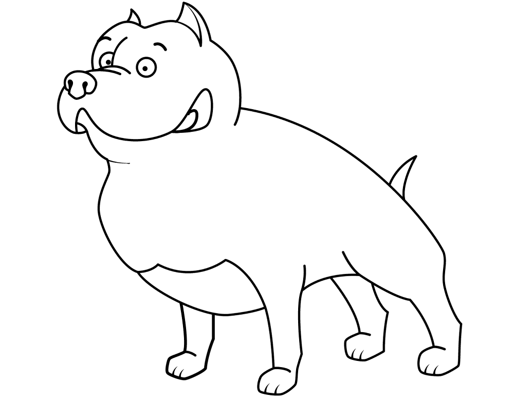 Funny Staffordshire Terrier Coloring Page Md Coloring Page — Free Printable — free printable coloring page