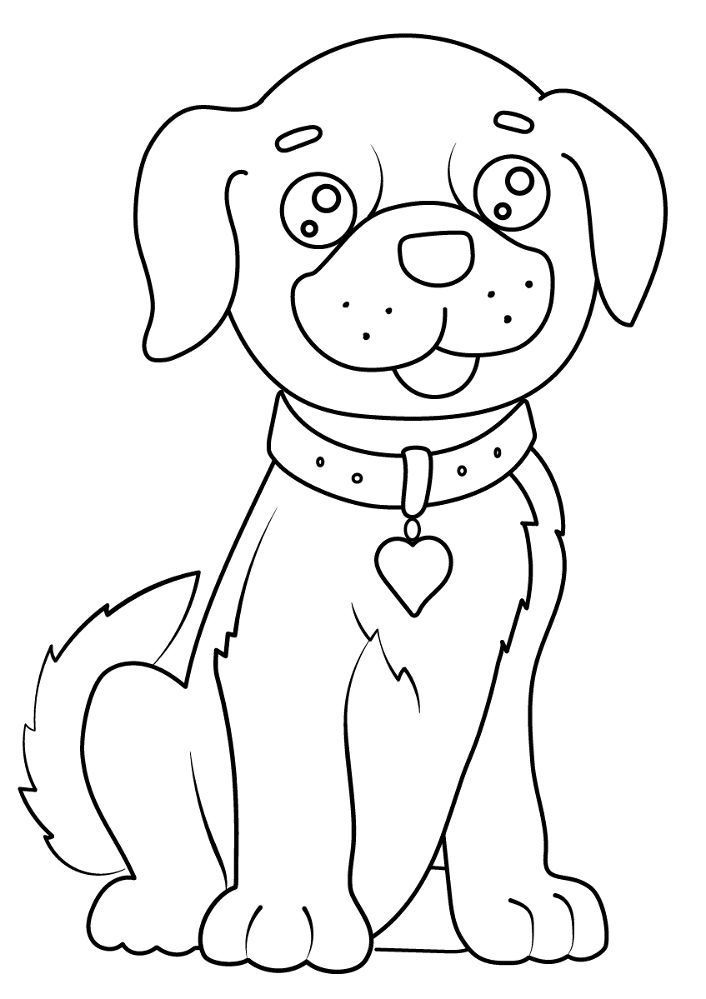 Puppy Dog Coloring Page Md Coloring Page — Free Printable — free printable coloring page