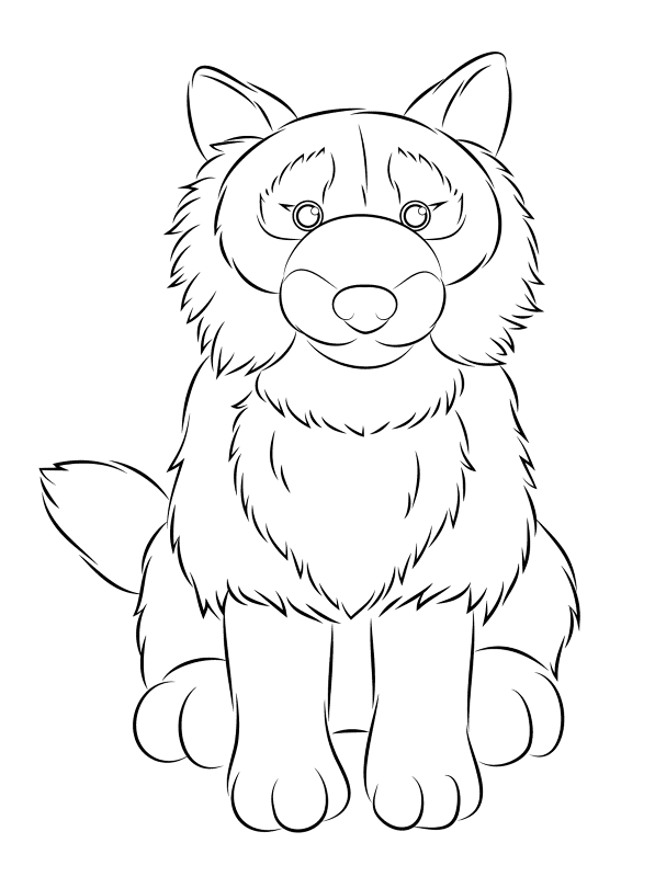 Webkinz Dog Coloring Page Md Coloring Page — Free Printable — free printable coloring page