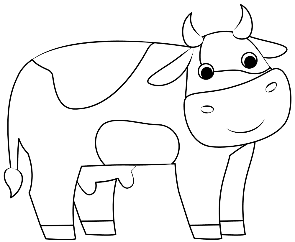 Cow Coloring Page Md Coloring Page — Free Printable — free printable coloring page