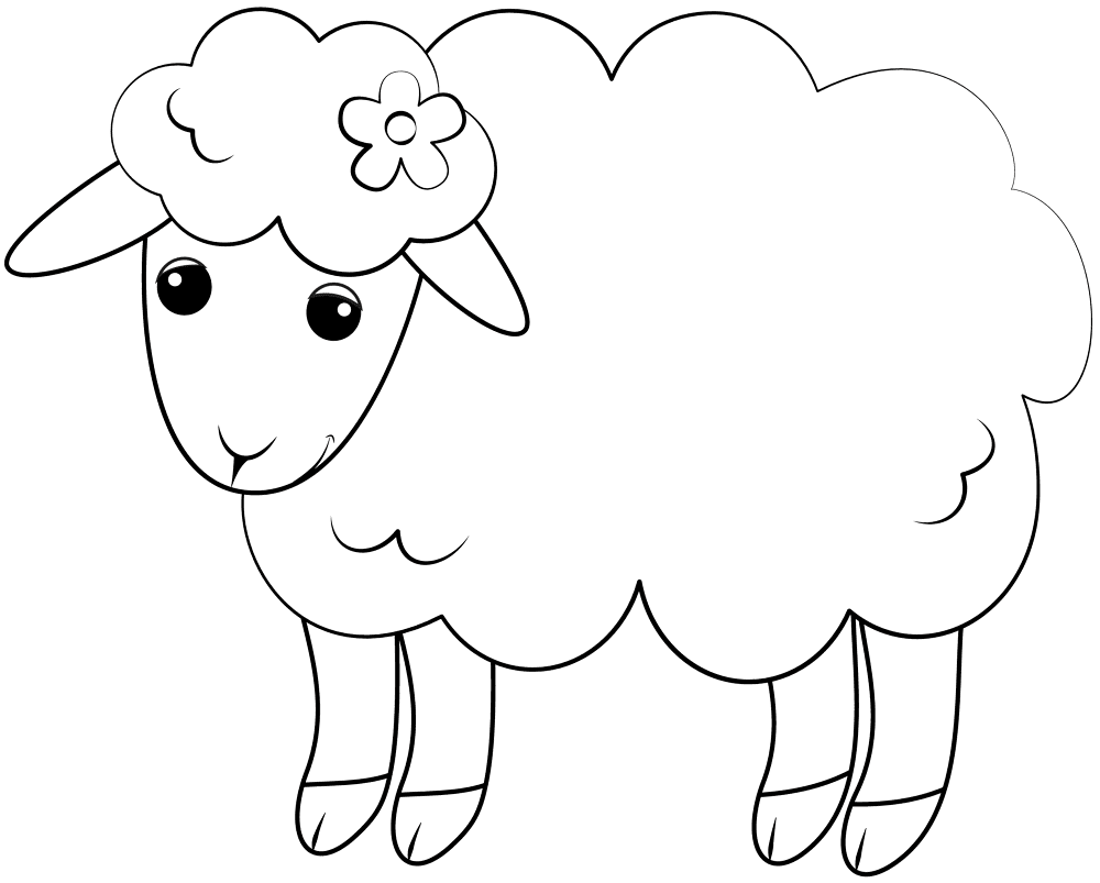 Lamb Coloring Page Md Coloring Page — Free Printable — free printable coloring page