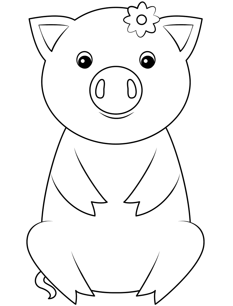 Pig Coloring Page Md Coloring Page — Free Printable — free printable coloring page