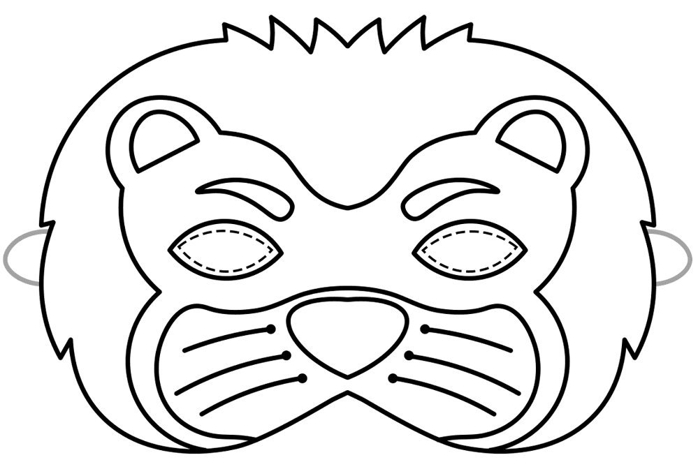 Lion Paper Mask For Young Kids Md Coloring Page — Free Printable — free printable coloring page