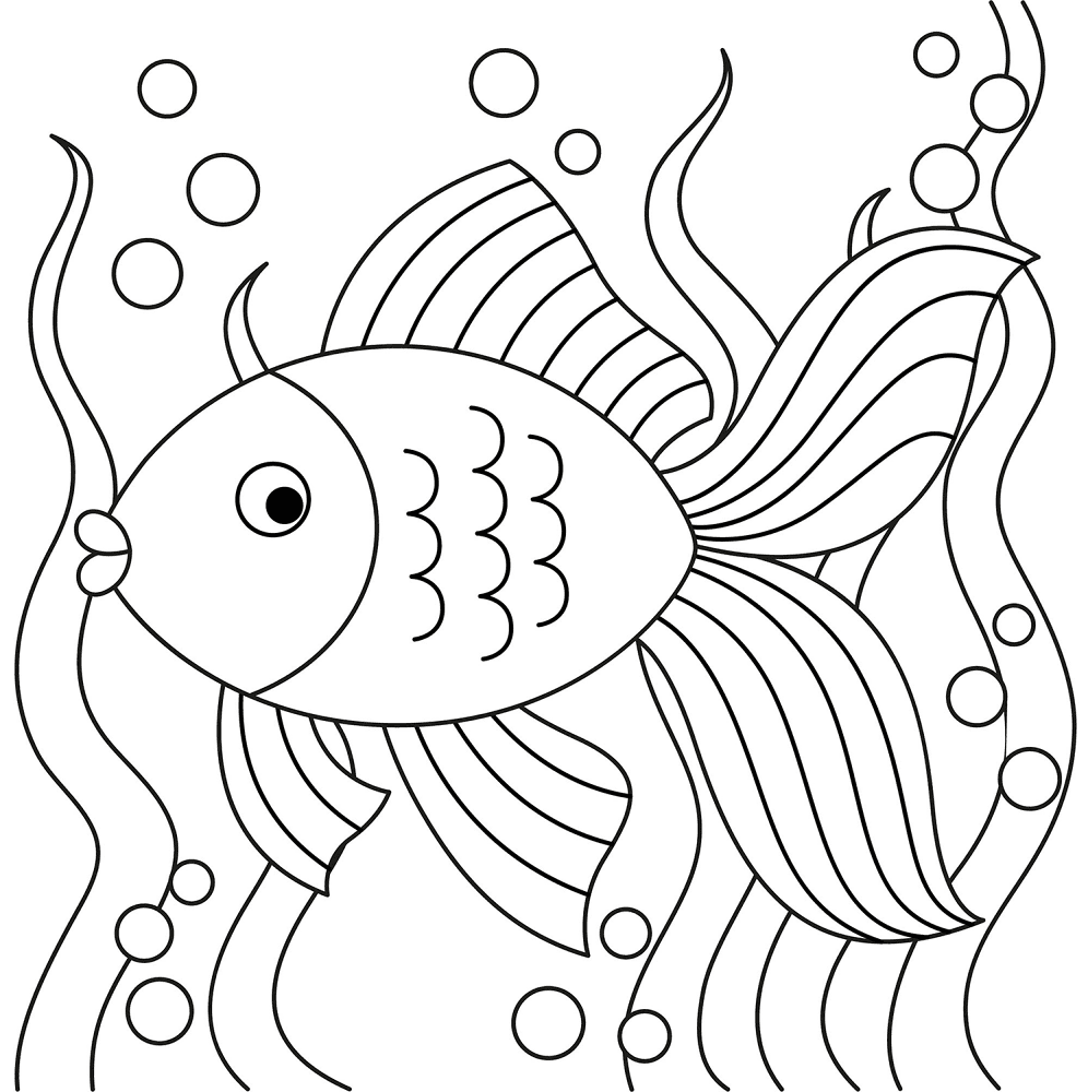 Cartoon Fish 2 Coloring Page Md Coloring Page — Free Printable — free printable coloring page