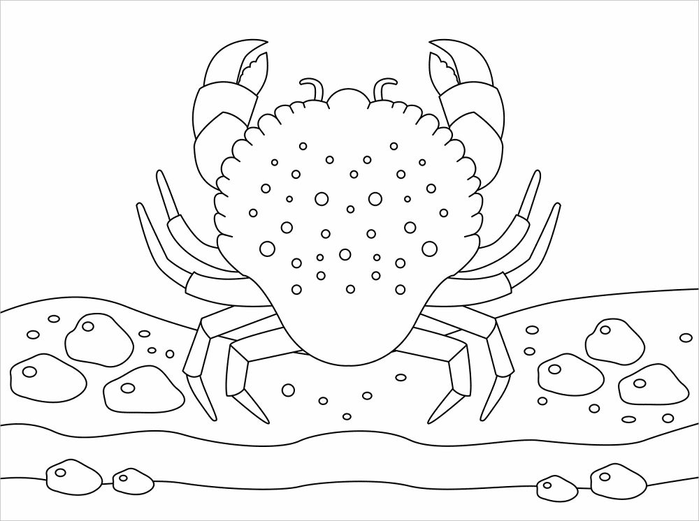 Crab Coloring Page Md Coloring Page — Free Printable — free printable coloring page