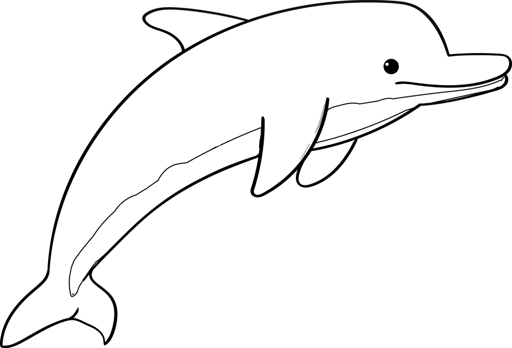 Cute Dolphin 2 Coloring Page Md Coloring Page — Free Printable — free printable coloring page