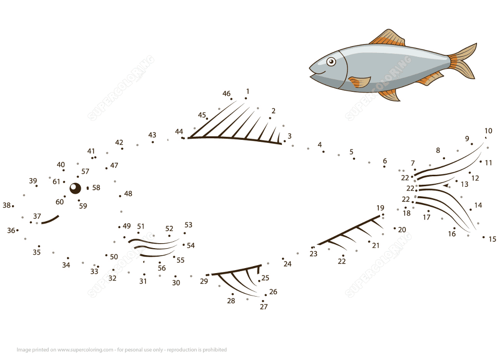 Herring Dot To Dot Md Coloring Page — Free Printable — free printable coloring page