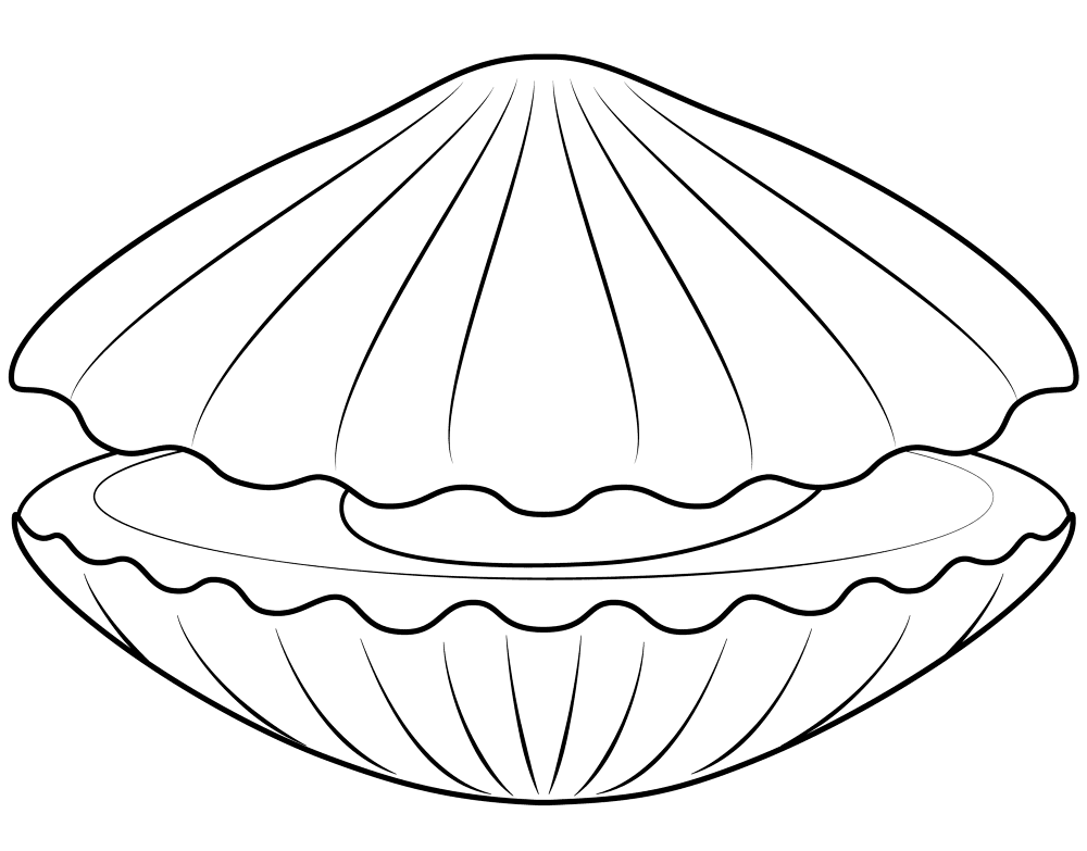 Scallop Coloring Page Md Coloring Page — Free Printable — free printable coloring page