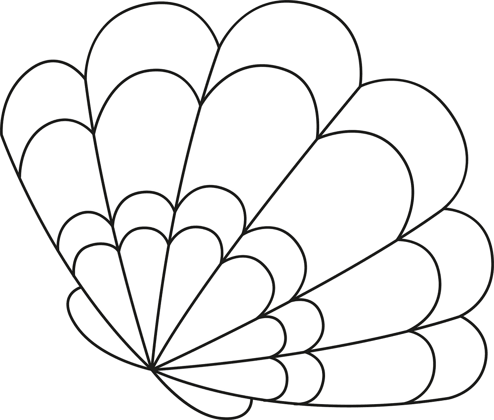 Shell Coloring Page Md Coloring Page — Free Printable — free printable coloring page