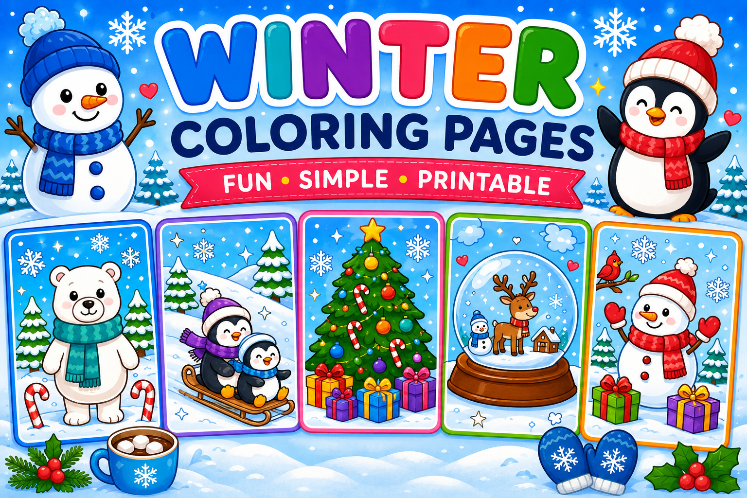 Winter Coloring Pages